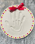 Stacked Hands Plate