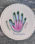 Stacked Hands Plate
