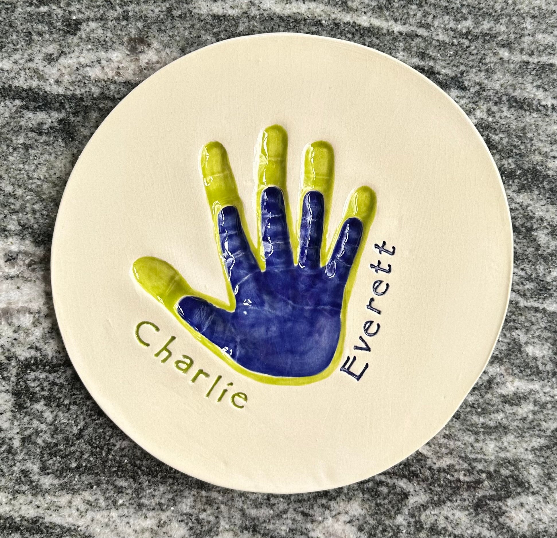 Stacked Hands Plate