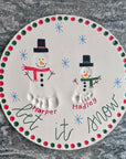 Snowman Plate