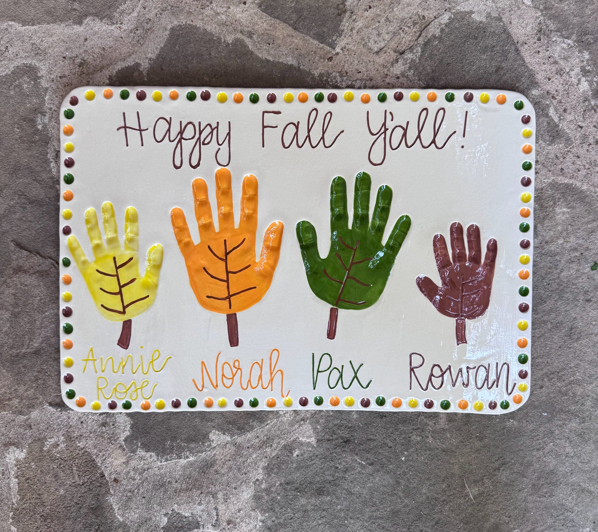 Fall Leaves Plate