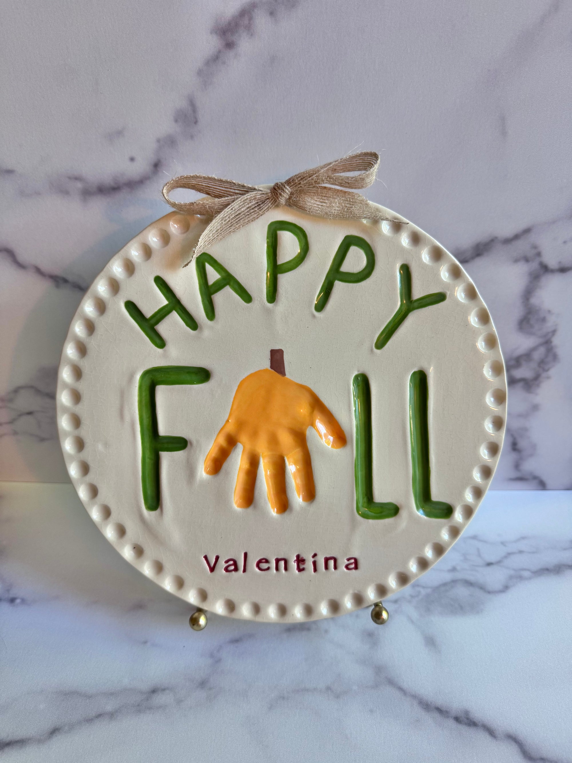 Happy Fall Plate